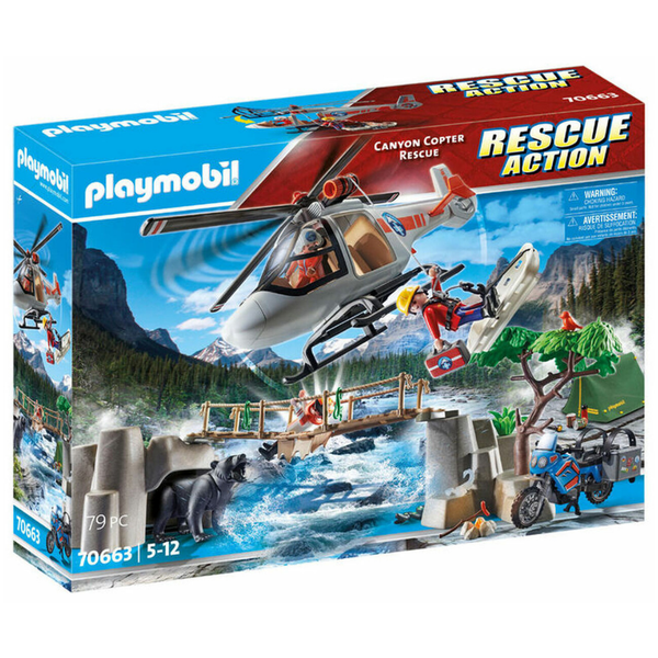 Playmobil Canon Copter Rescue 70663