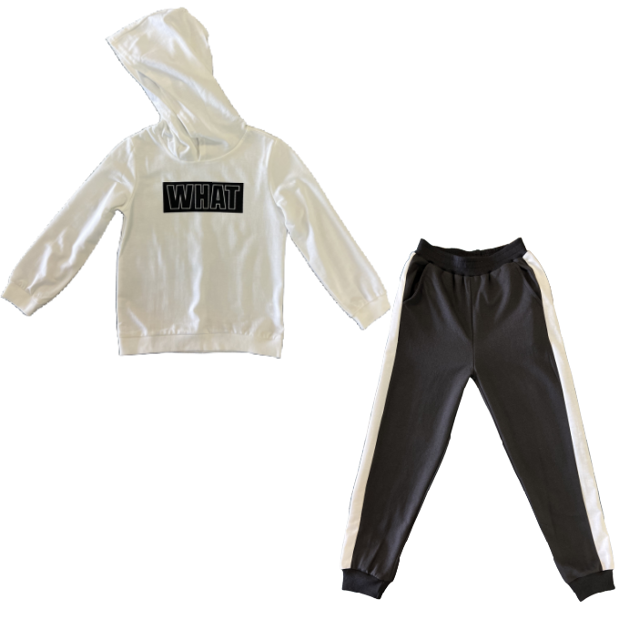 Kids WHAT Printed Hooded Tracksuits Buy Online in South Africa