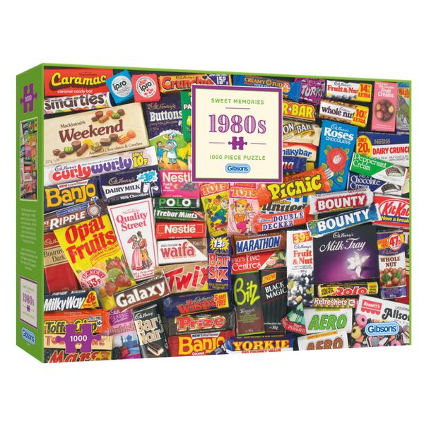 Gibsons 1980s Sweet Memories 1000 Piece Jigsaw Puzzle