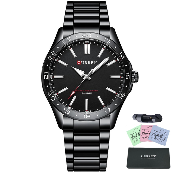 Curren Men Classic Stainless Steel Strap Formal Analogue Watch