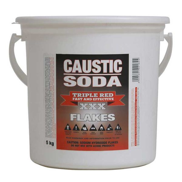 TRIPLE RED Caustic Soda Flakes 5kg ( 4 Pack )
