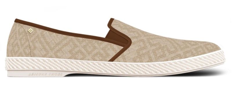 Rivieras Monogram Slip On Brown