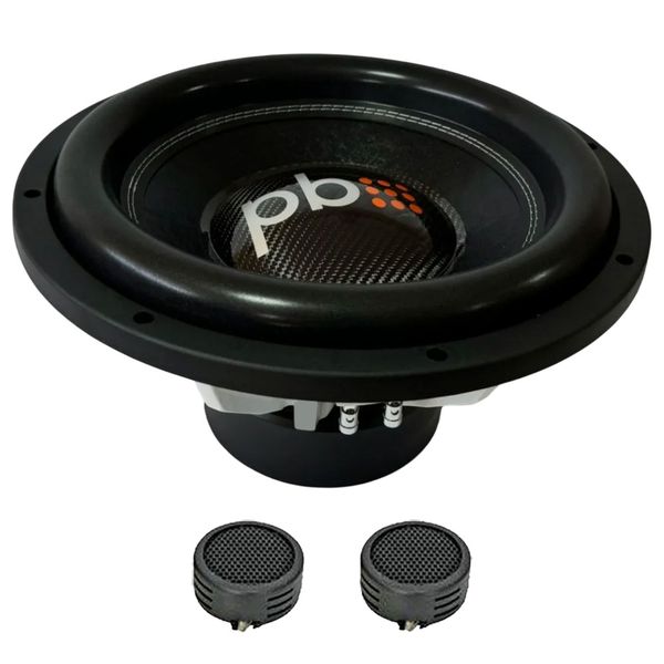 PowerBass XXL-15D4 15" 30000 Watts 4-Ohm DVC Subwoofer &amp; Evo Tweeters
