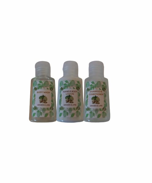 Calro Hospitality Room Amenities Pack 30ml Ginger &amp; Lime