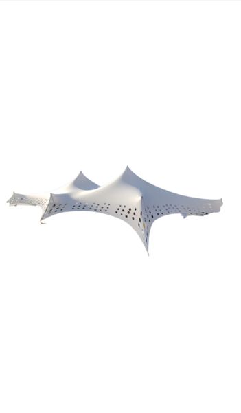 Stretch Tent Gazebo 7m x12m Nonwaterproof