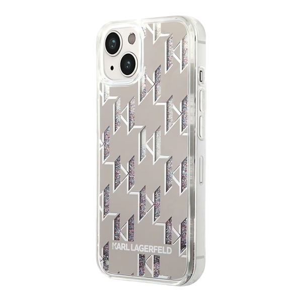 Karl Lagerfeld Reflective Case With Multi-Color Glitter iPhone 14 Max