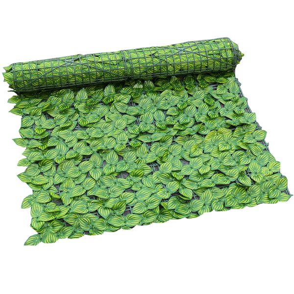 Garden Artificial Camouflage Privacy Screen Watermelon Leaf Fence (3x1m)