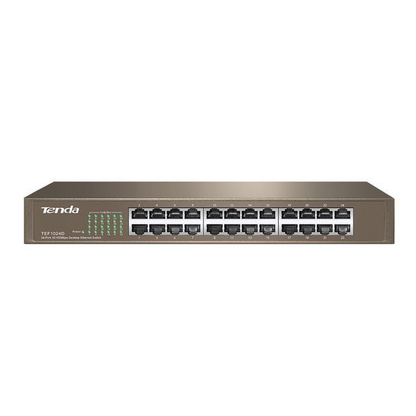 Tenda 24 Port 10/100 Desktop/Rackmount Metal Switch
