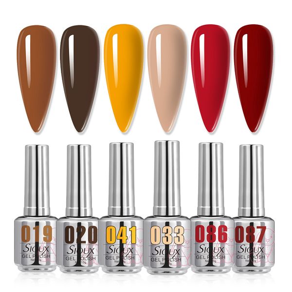 Sioux Autumn Essence Gel Polish Collection - 6 Piece (15ml Each)