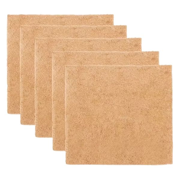 Garden Natural Jute Fibre Seedling Growth Pads Set of 5 - 10cm