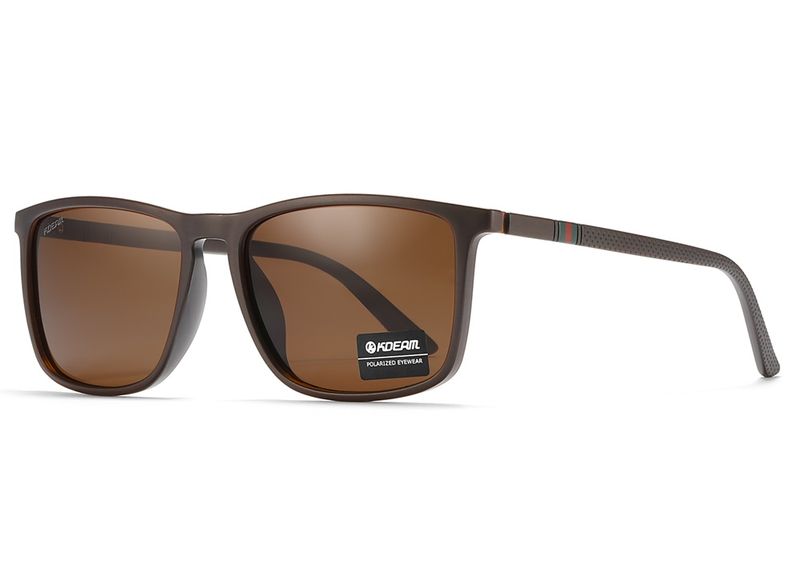 KDEAM 705 C2 Non-Mirror Brown Polarized Sunglasses