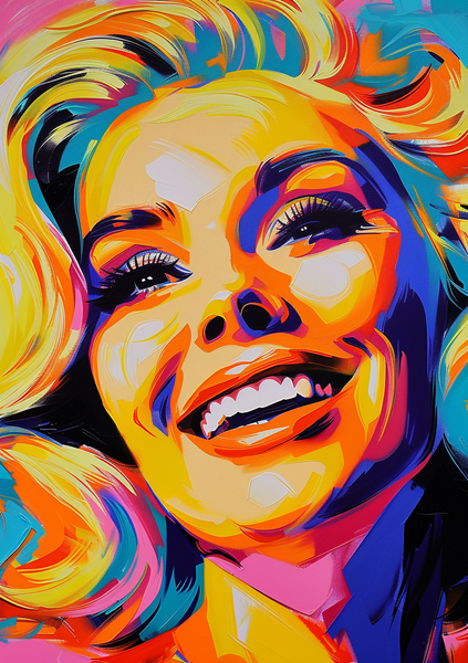 Wall Art Canvas - Popart Blonde Bombshell