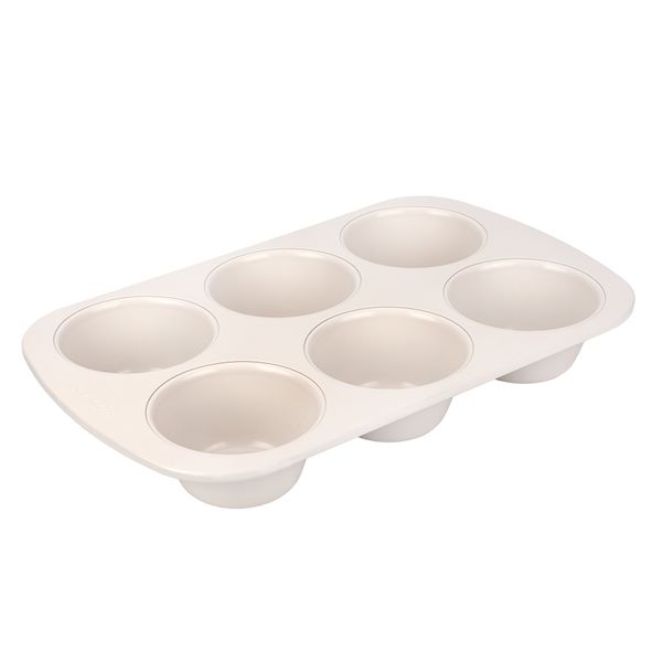 Eetrite Ceramic 6 Cup Jumbo Muffin Pan