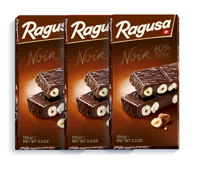 Ragusa Noir - Dark Chocolate 100g - 3 Pack