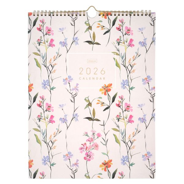 Jenam 2026 Floral Wall Calendar