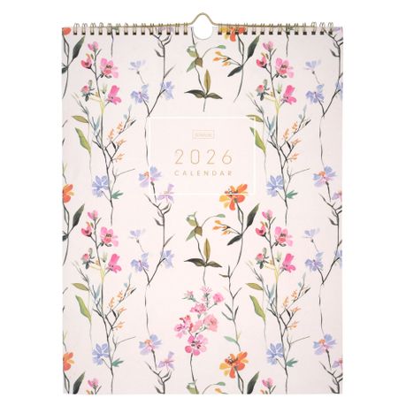 Jenam 2026 Floral Wall Calendar Image