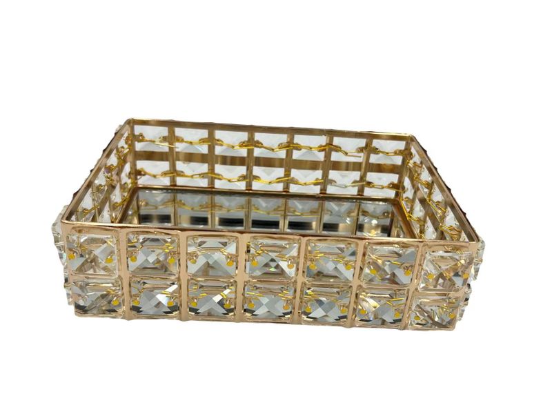 Make up Tray, Crystal Cosmetic Organizer Tray