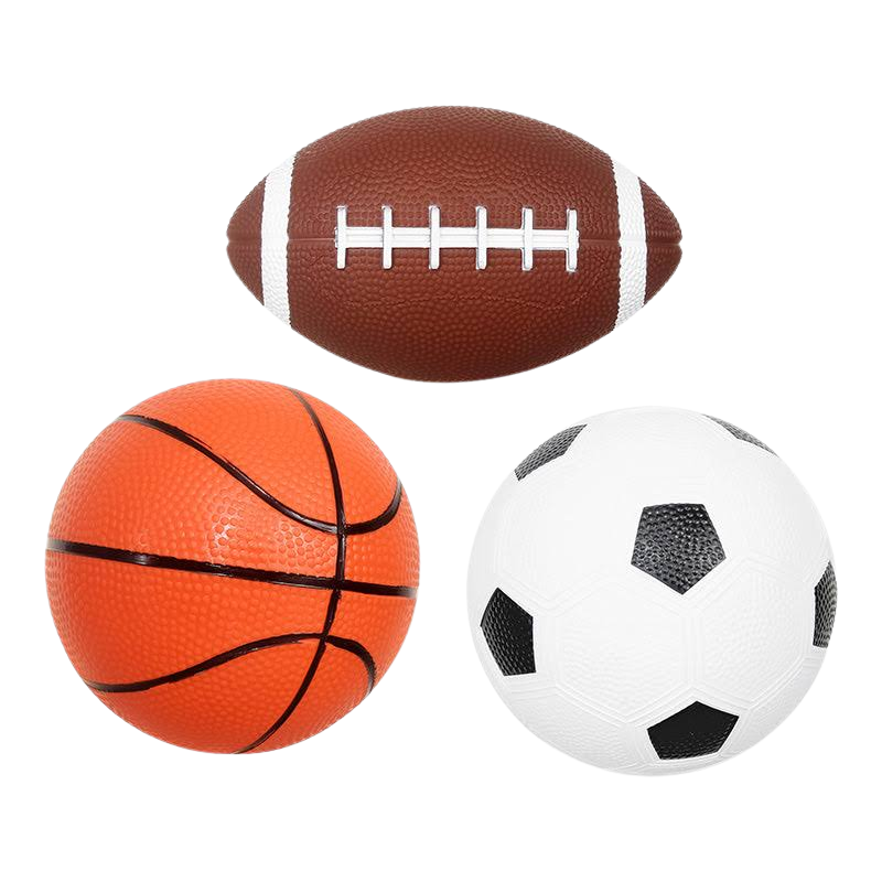 F53 - Mini Rugby, Basketball, And Football Toy Set 