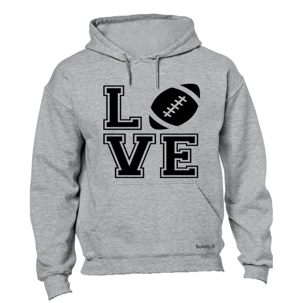 Love Rugby - Mens - Hoodie - Black
