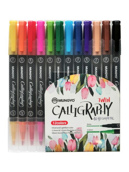Mungyo Calligraphy Pen Set of 12