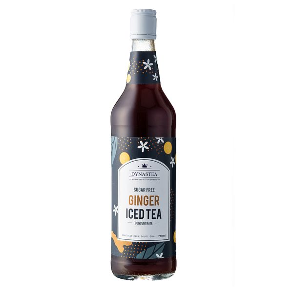 Dynastea Ginger Sugar Free Ice Tea | 750ml Juice Cordial Drink Zero