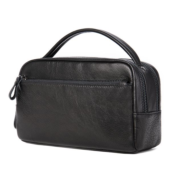 Genuine Leather Multi-Functional Men's Clutch &amp; Toiletry Bag