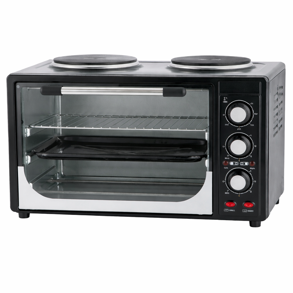 30L Mini Electric Oven with 2 Hot Plate