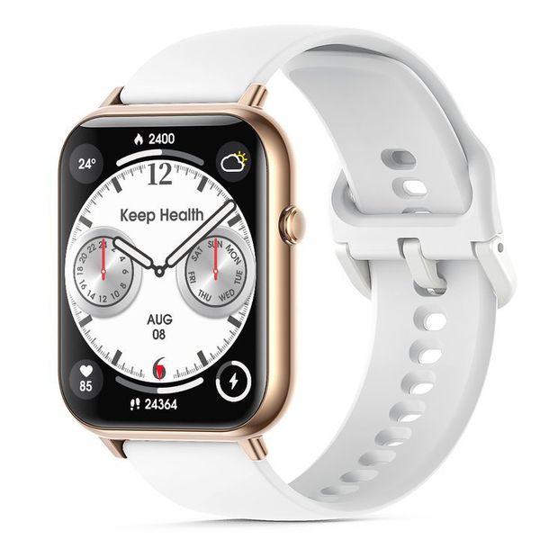 Smartwatch, 2.1-Inch Large Screen, IP67 Waterproof, starlight white