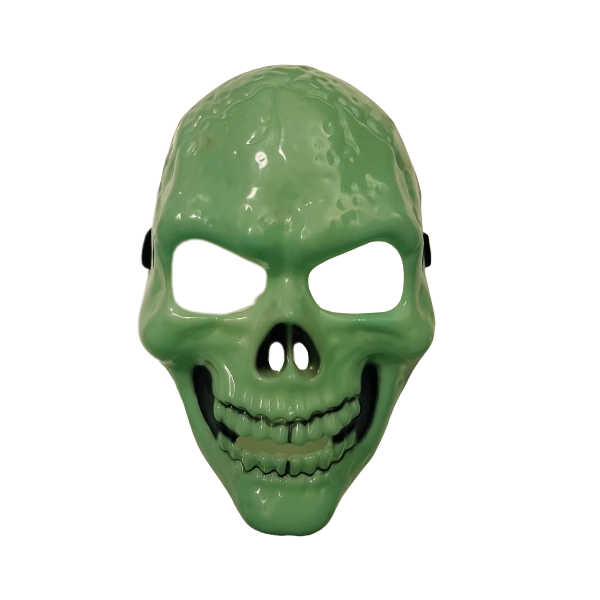 Halloween Cosplay Glow in the Dark Skull Plastic Mask (Set of 2)
