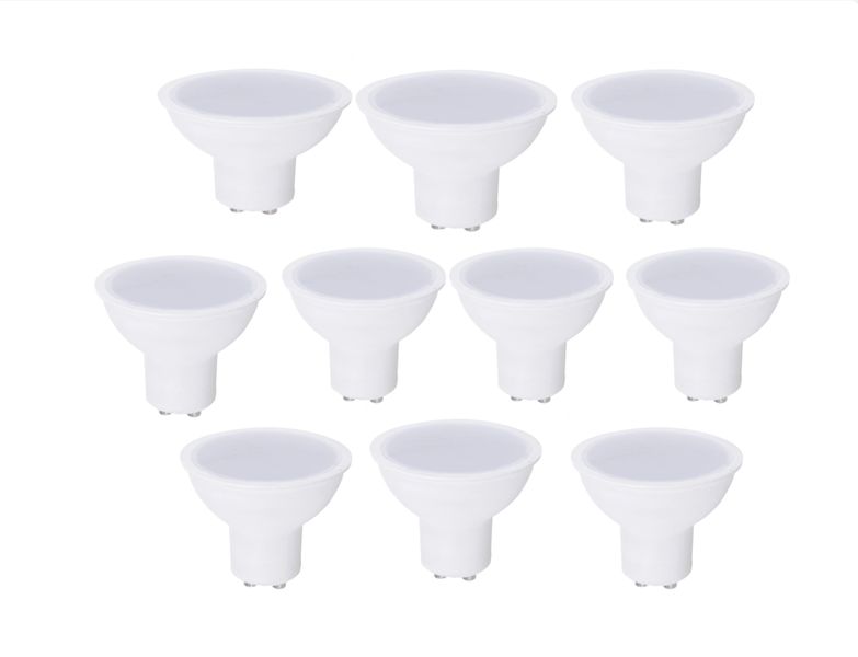 10x Forest lighting 5W emergency Gu10 LED bulb in a value pack