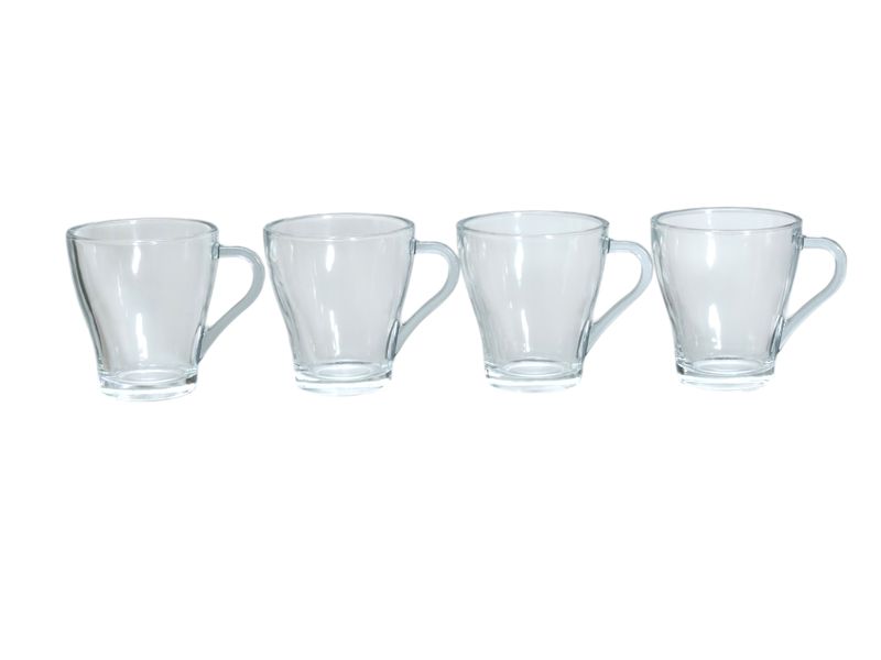 Excellent Houseware Mug Glass 4 Piece 300ml