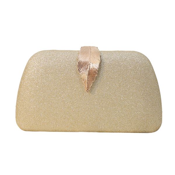 ZELTRYN New Evening Bag with Metal Leaf Box Design