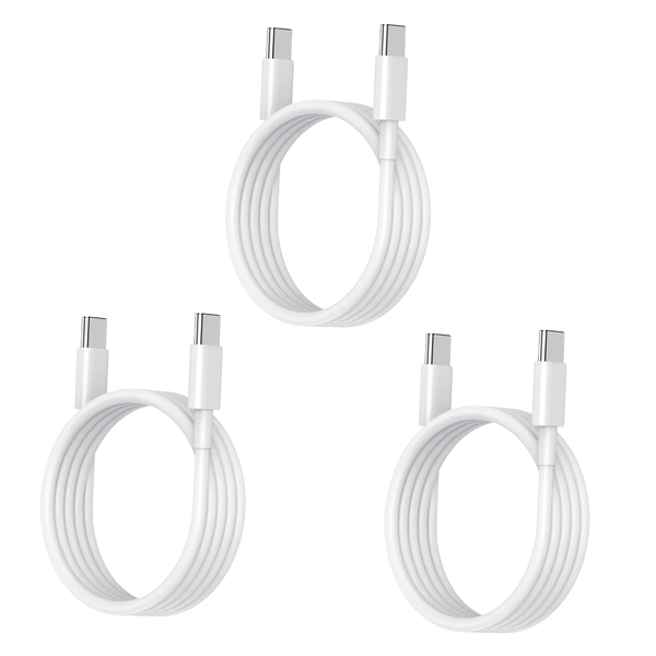 Type-C to Type-C Fast Charging Cables - Pack of 3
