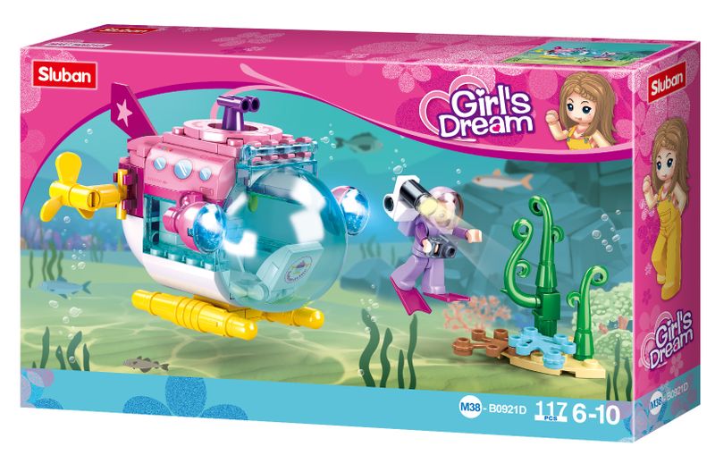 Sluban Girls Dream Submarine - 117 Piece
