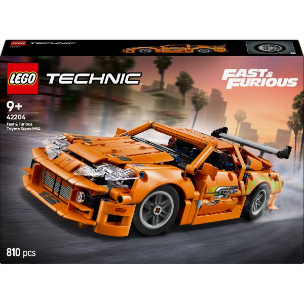 LEGO® Technic Fast and Furious Toyota Supra MK4 Toy Car Model Kit 42204