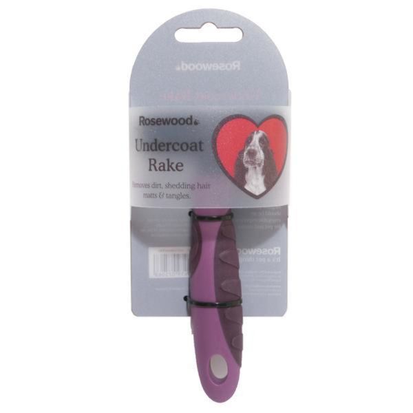 Rosewood - Salon Grooming Soft Protection Undercoat Rake