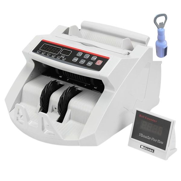 70W Bill Money Counter With Counterfeit Detection with Bottle Opener