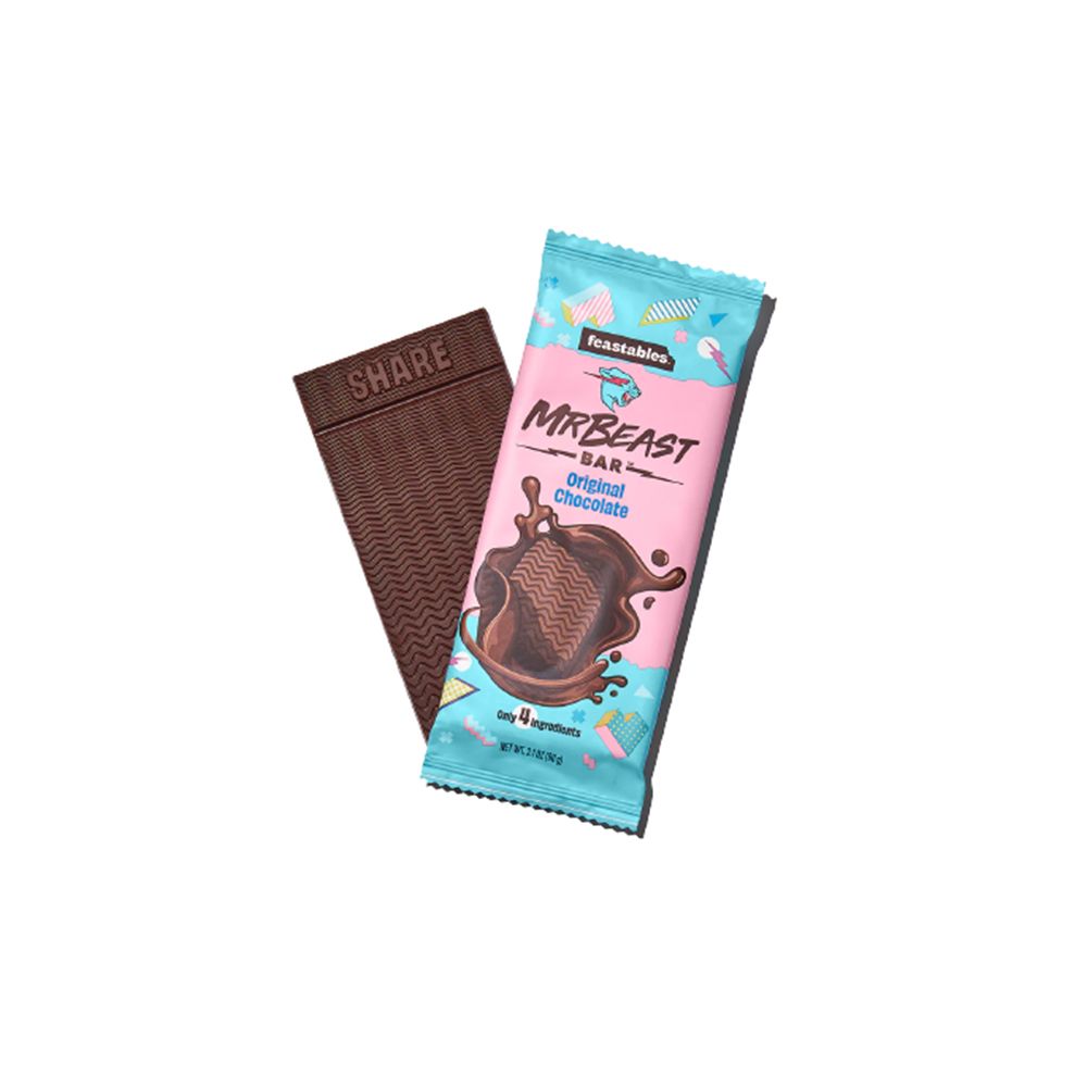 Feastables Mr Beast Chocolate Bars 5 pack NEW