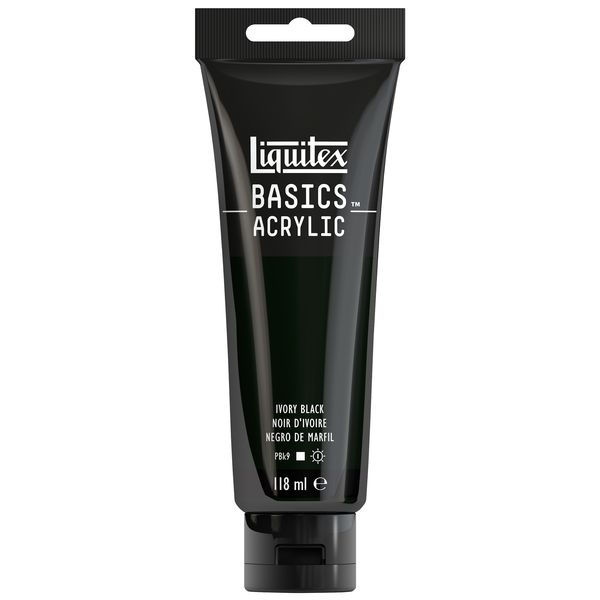 Liquitex Basics Acrylic Colour 118ml Tube - Ivory Black