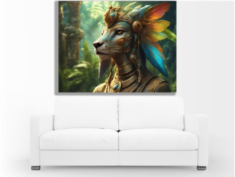 Jungle Princess Canvas Wall Art
