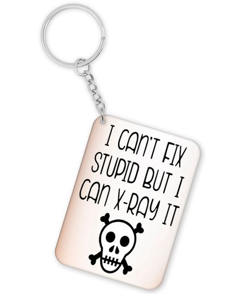 But I Can X-ray It Birthday Christmas Radiologist Gift Keyring