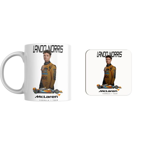 Mclaren F1 L Norris Mug and Coaster