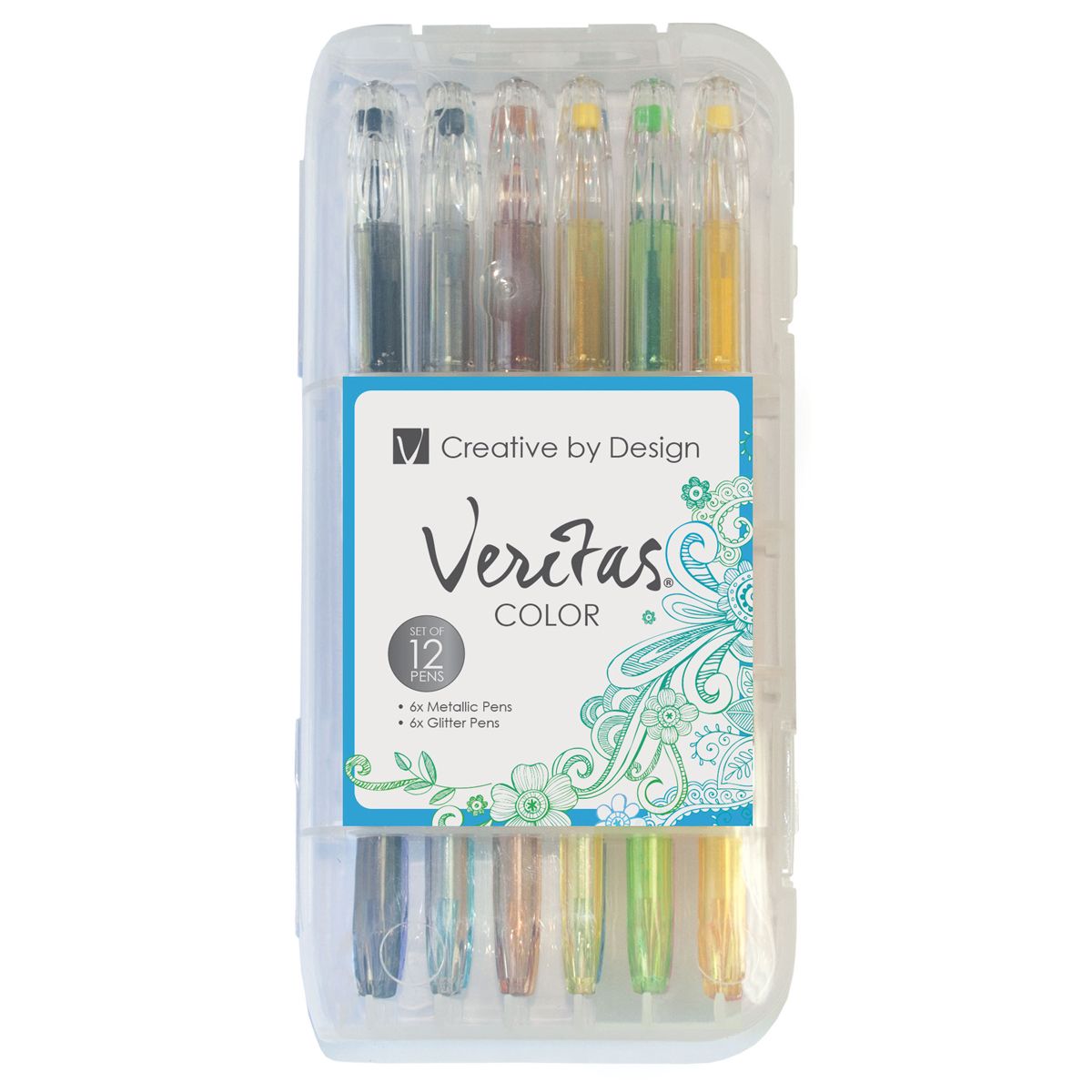 Metallic & Glitter Gel Pen Set - 12pc