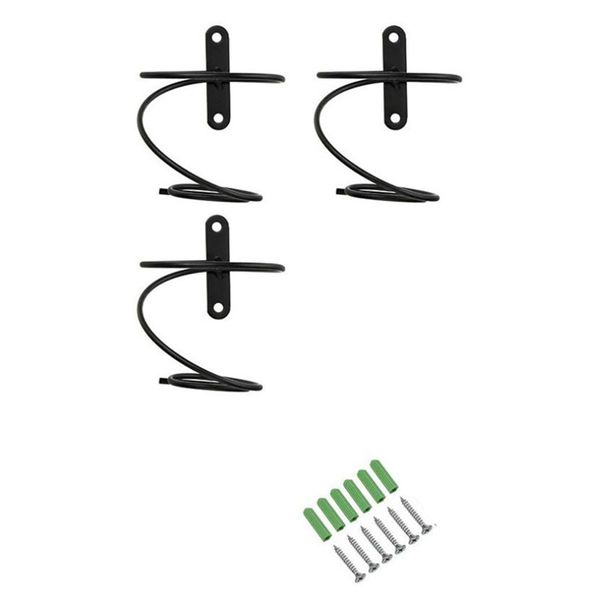 3 Pack Metal Wine Rack Wall Mounted -Decor Mounting Screws &amp; Anchors