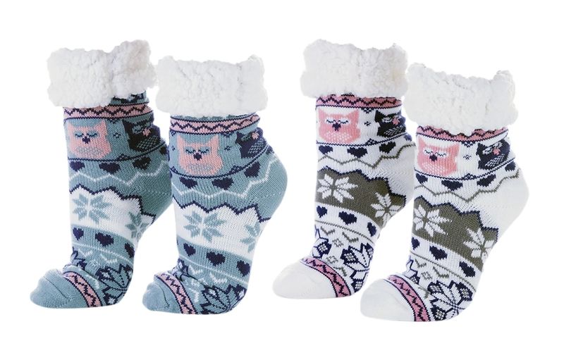 Women's Fashionable Winter Socks - 2 Pack