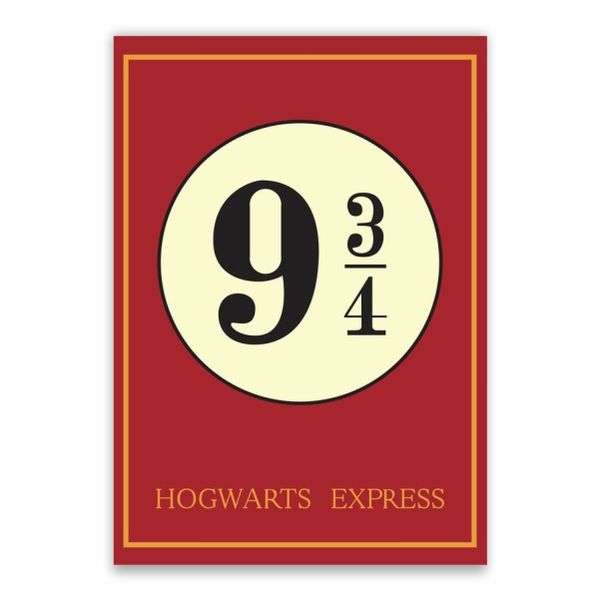 Hogwarts Express 9 and 3 Quarters Poster - A1