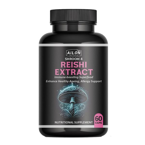 Reishi Mushroom Extract (60caps)-Immune Support, Longevity &amp; Healthy Aging
