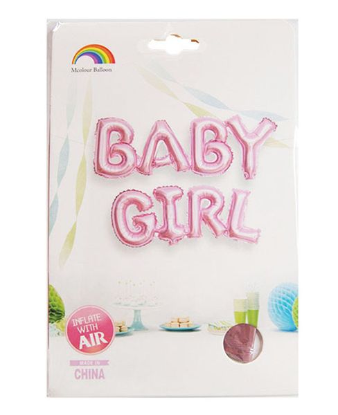 Baby Girl- Foil Balloons - Pink