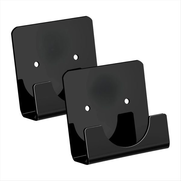 2 Piece Acrylic Bath Shower Curtain Pole Holder for the Wall Curtain Rod Re