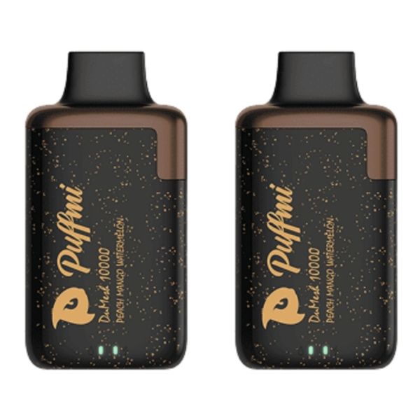 PUFFMI DuMesh 10000 Puffs Vape 50MG -Peach Mango Watermelon (Pack of 5)
